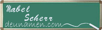 Mabel Scherr Visitenkarte